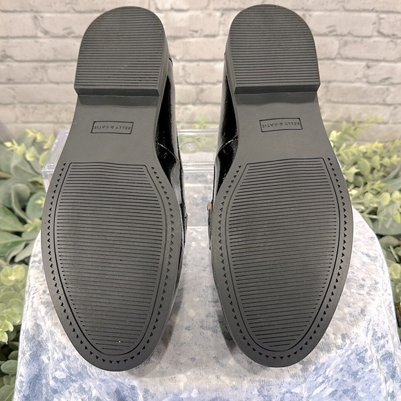 Kelly+Katie Blair Black Patent Round Toe Penny Loafer Dress Flats WMS 10M🖤NWOT - Picture 8 of 10